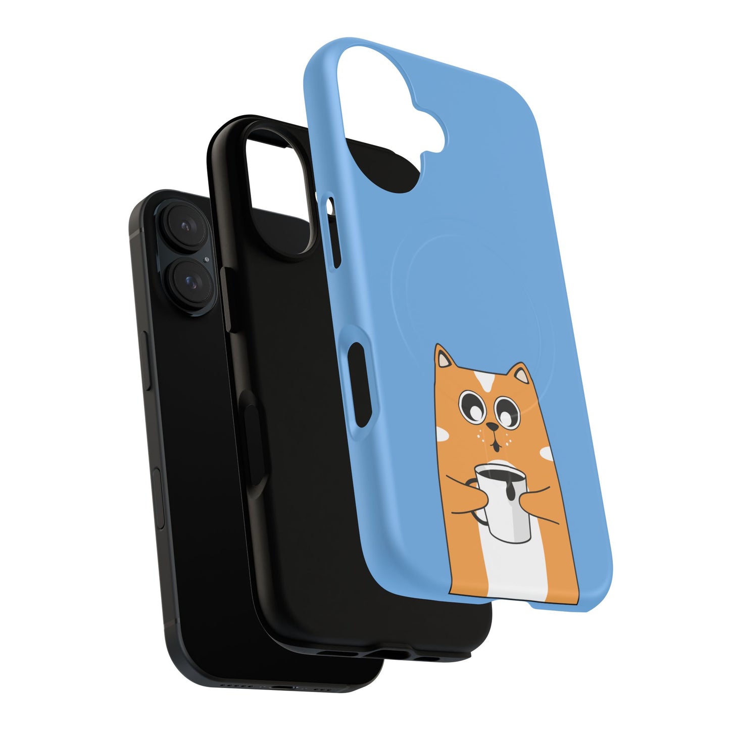 Cute Cat Magnetic Phone Case, Durable Case, Pet Lover Gift, Animal Themed Accessory, Unique Phone Cover, Funny Cat Design