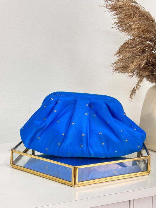Zari Batua Bag - Blue