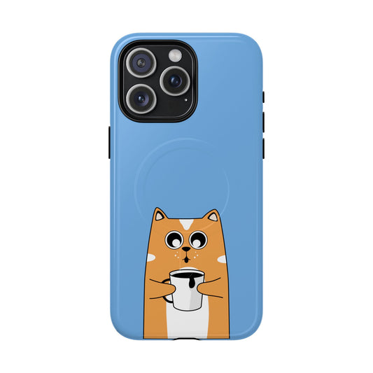 Cute Cat Magnetic Phone Case, Durable Case, Pet Lover Gift, Animal Themed Accessory, Unique Phone Cover, Funny Cat Design