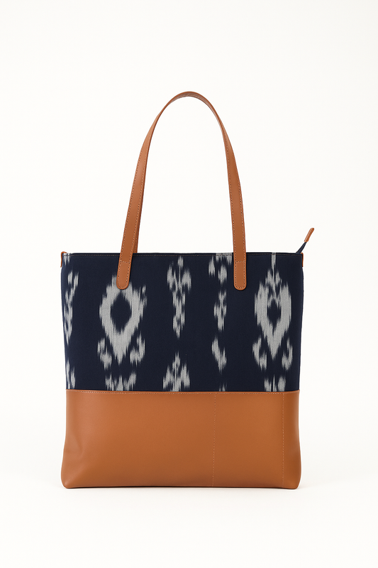 Usbekischer Ikat-Einkaufstasche