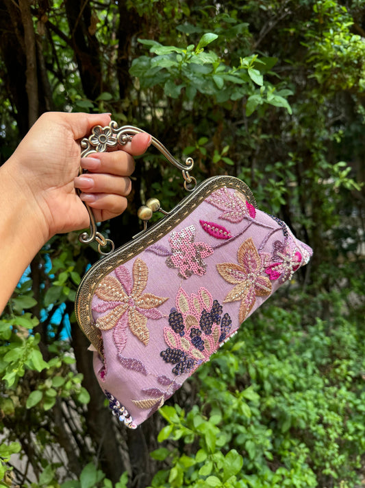 Antique frame bag - Onion Pink