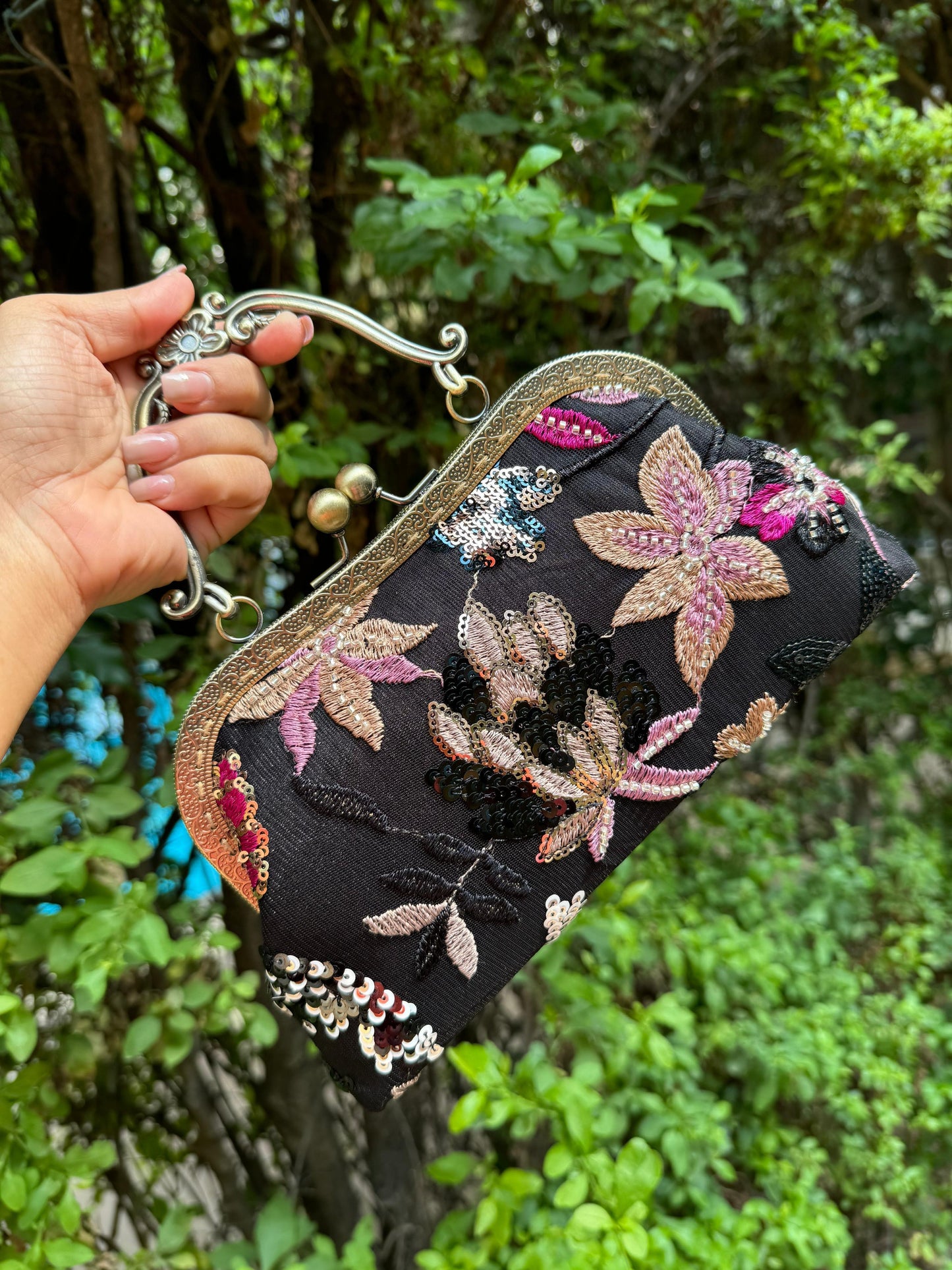 Antique frame bag - Black