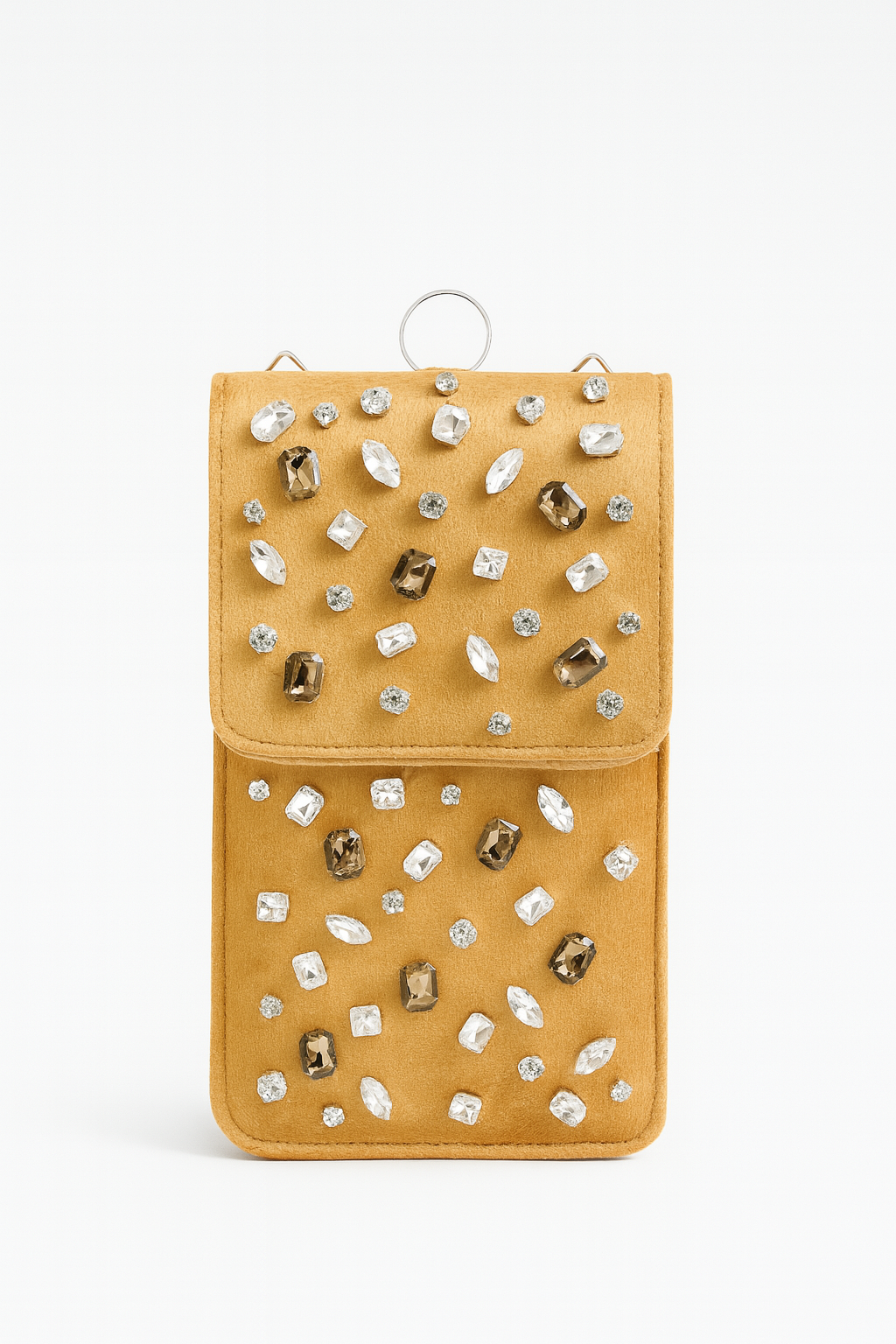 Wedding mobile sling with Kundan Stones - Gold