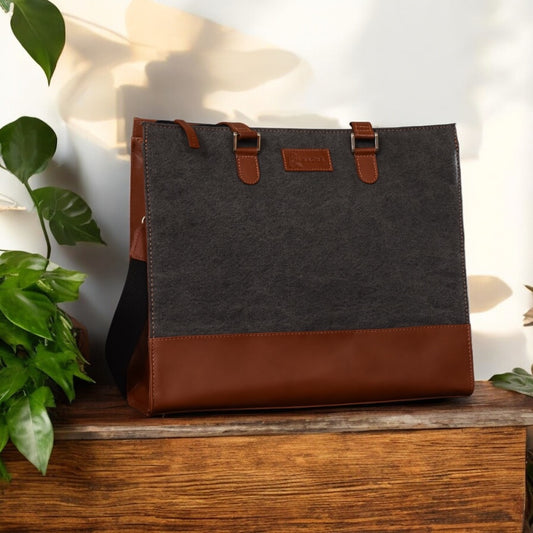 Workbag - Everyday Laptop bag for Women Grey Denim