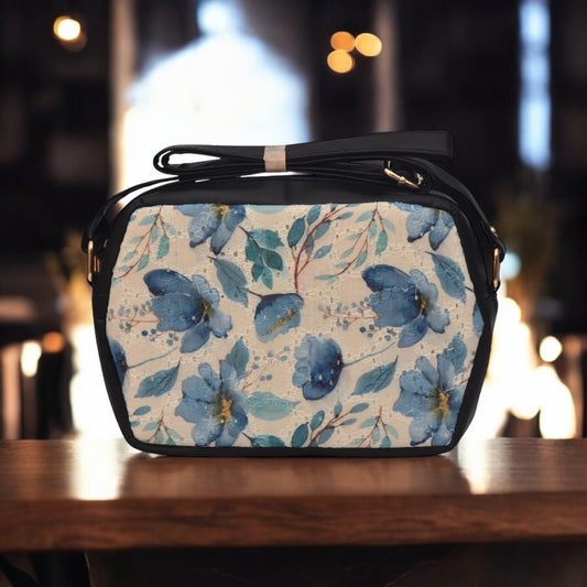 Blue Floral Sling Bags