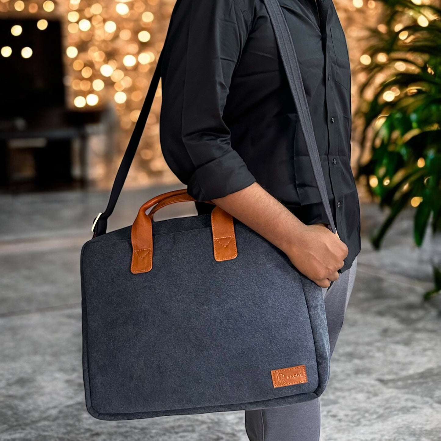 Denim travel Laptop Bags