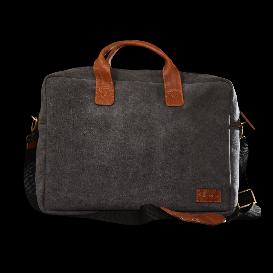 Denim travel Laptop Bags -Grey